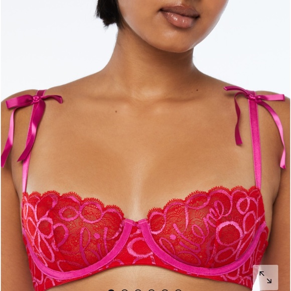 Ribbon Lace Bra - Picture 1 of 9